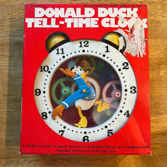 Vintage Donald Duck Tell-time clock - Picture 1 of 4